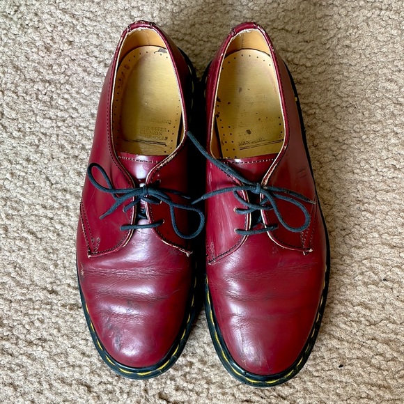 Vintage Cherry Red Ankle Doc Martins - Picture 2 of 4